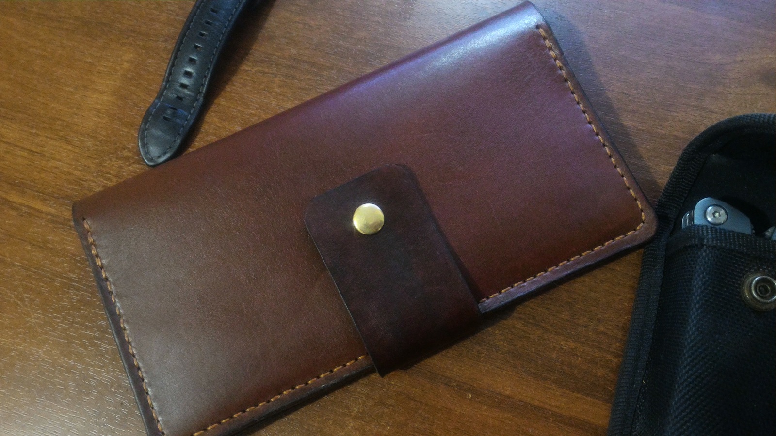 Leather wallet. Skill improvement. - Leather products, Leather, Wallet, Orenleather, With your own hands, The photo, Longpost