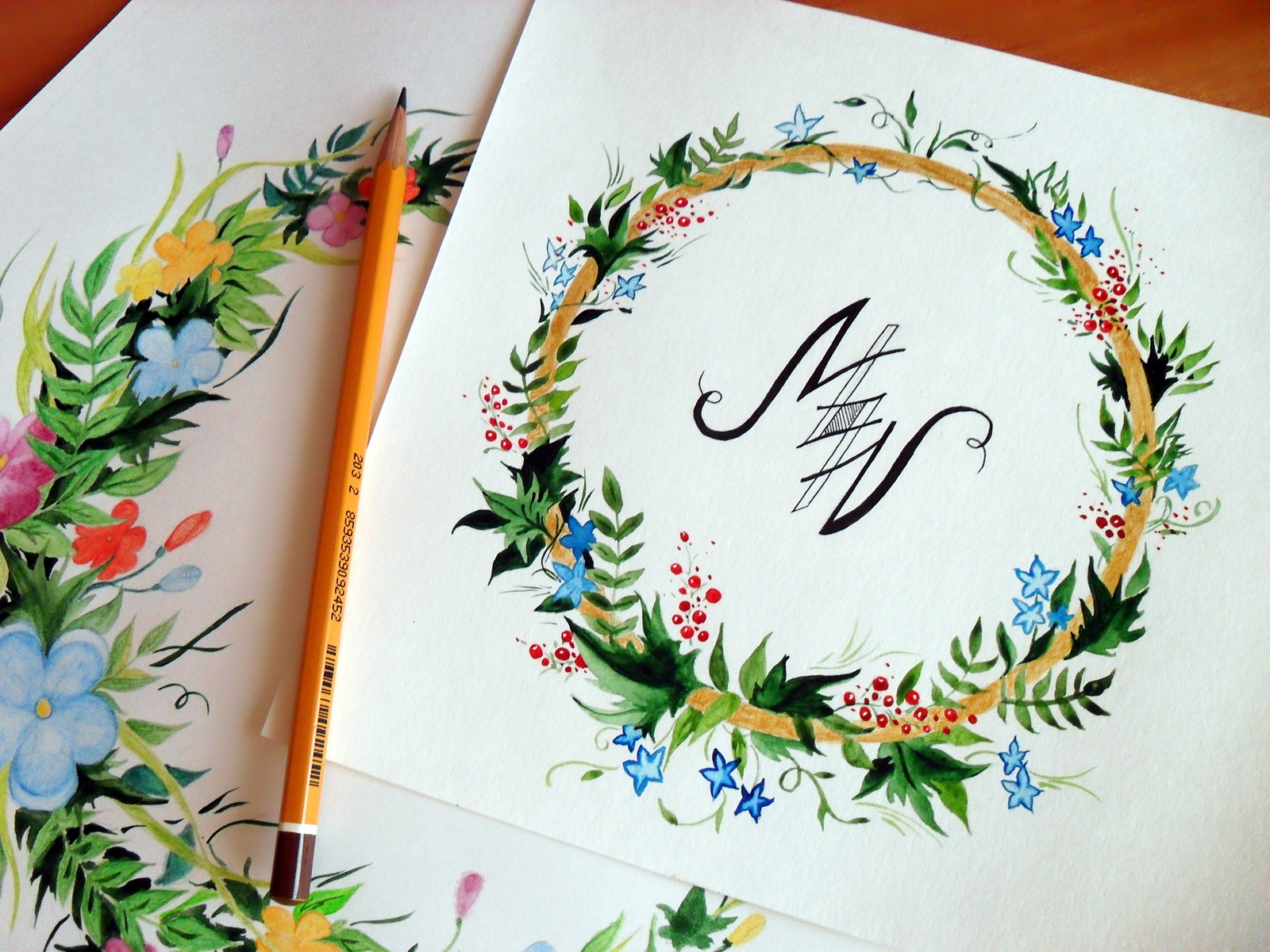 Logotype - My, Drawing, Watercolor, Flowers, Longpost