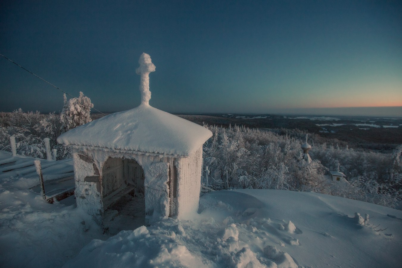 Belogorsky Monastery - Belogorsky Monastery, Kungur district, Perm Territory, Russia, Winter, Nature, Photo, Landscape, Longpost