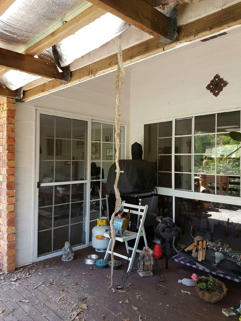 The snake shed its skin on the veranda of a house, Australia. - Photo, Snake, Snakeskin, Australia, , The photo