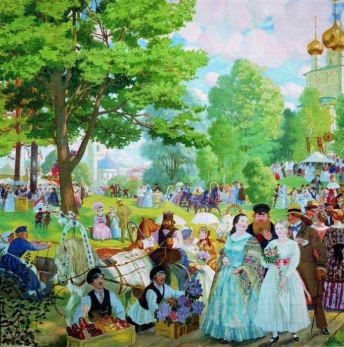 The mystery of the most famous painting by Kustodiev: who really was The Merchant for Tea - NSFW, Artist, Painting, Painting, Boris Kustodiev, Longpost