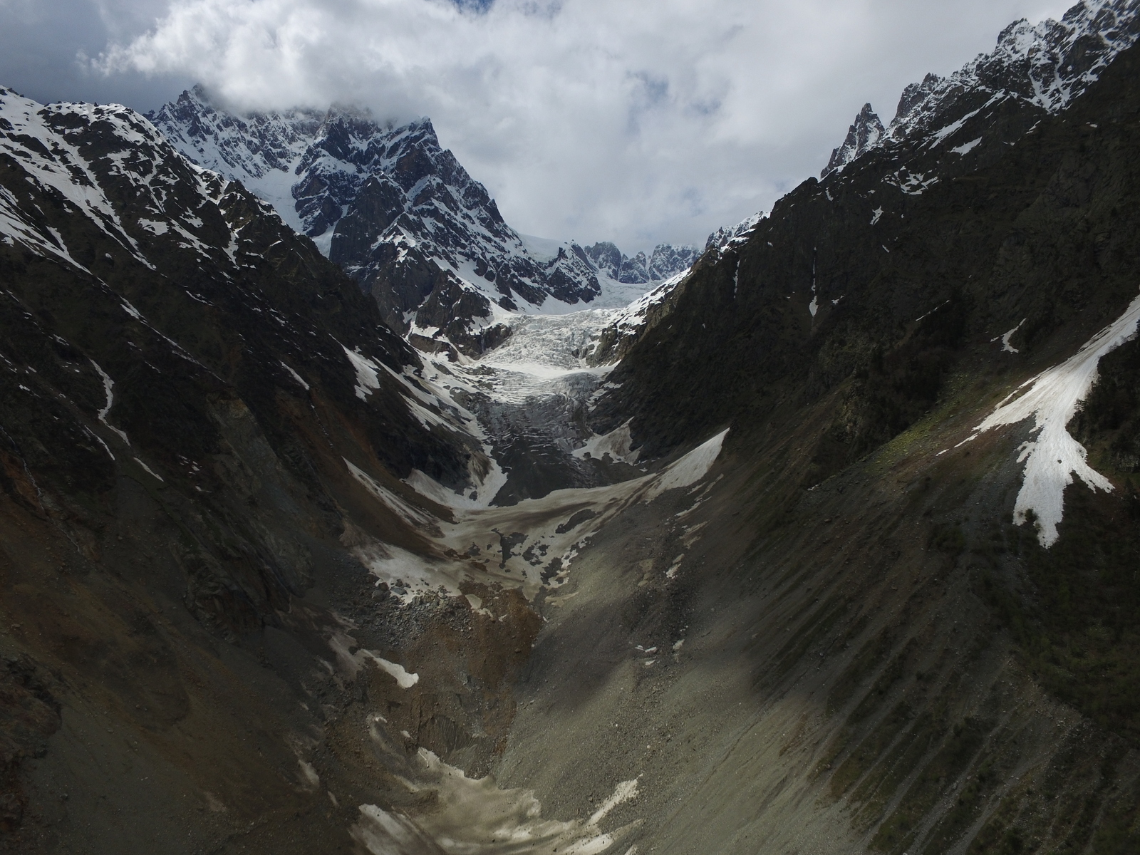 Svaneti #2. - My, Georgia, Svaneti, Glacier, , , Aerial photography