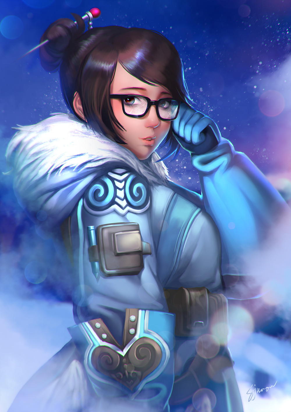 Sweet May. - Overwatch, Art, Mei