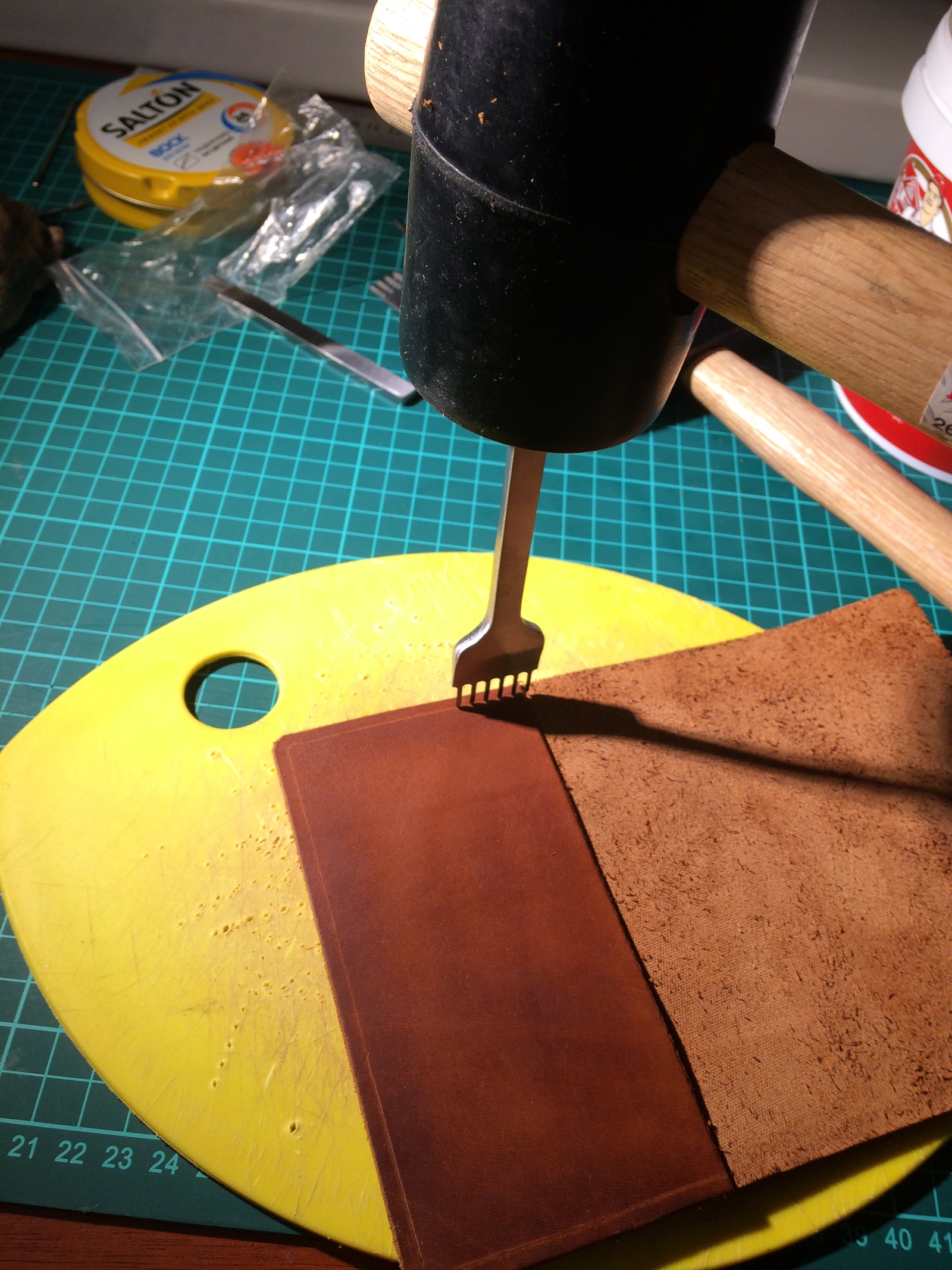 How do I make a passport cover? DIY) (Part 2.1 :D) - My, Leather, My, Longpost