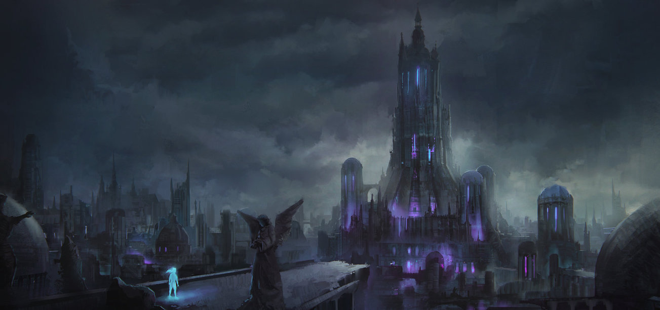 City - Art, Town, Fortress, Fantasy, Leon Tukker