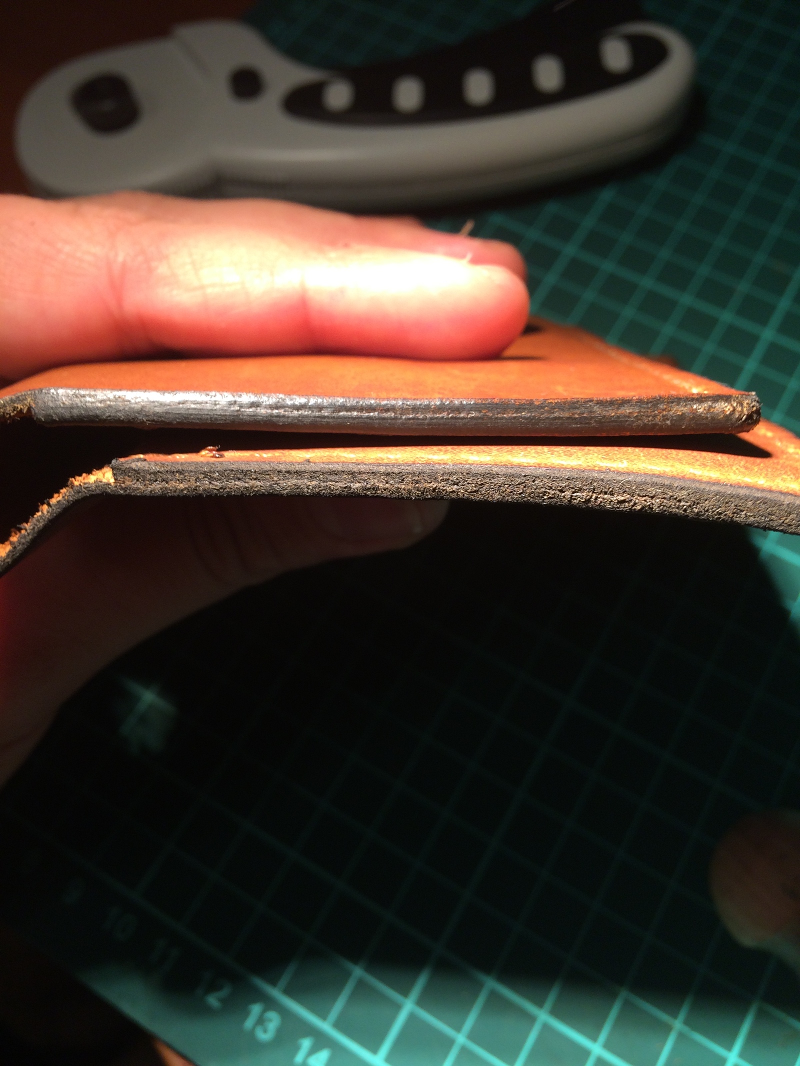 How do I make a passport cover? DIY) (Part 3) - My, My, Leather, Longpost