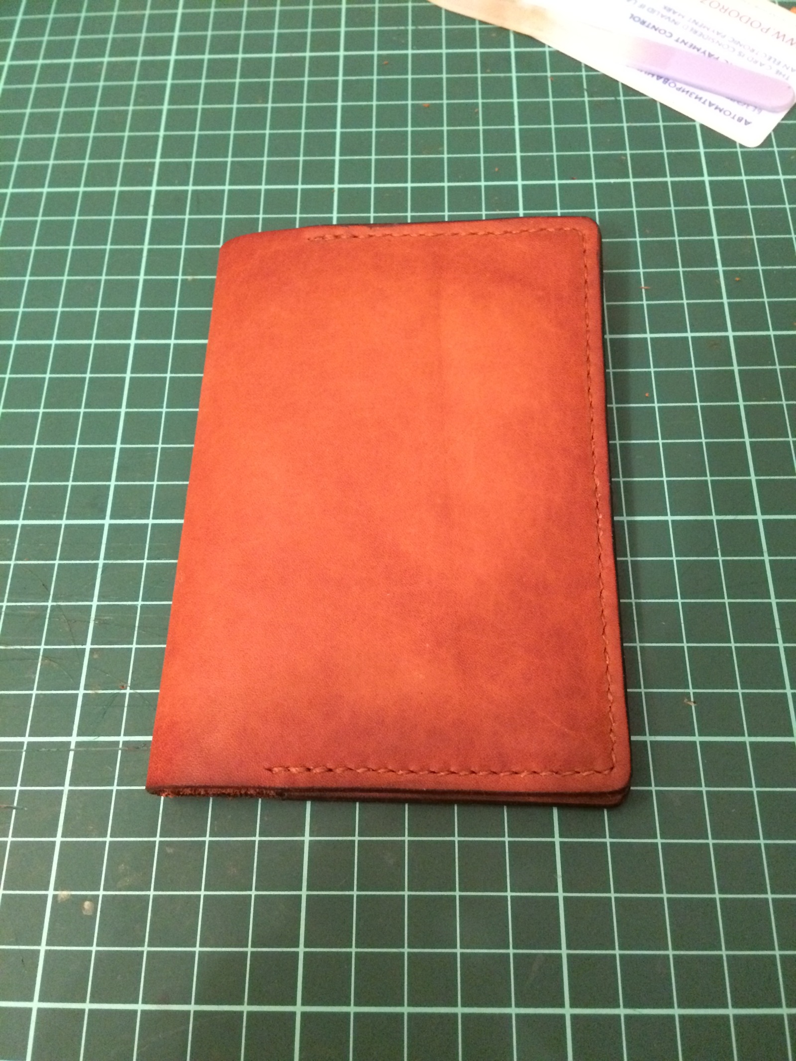 How do I make a passport cover? DIY) (Part 3) - My, My, Leather, Longpost