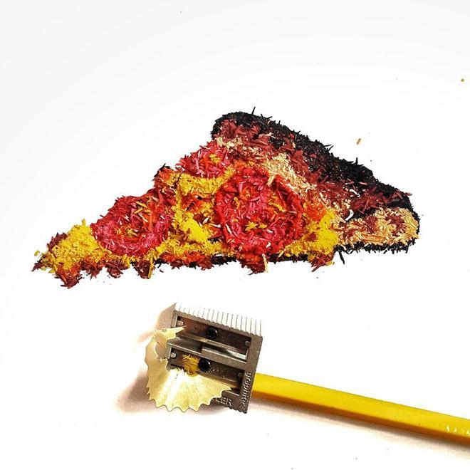 Pictures made from pencil shavings - Art, , Images, Longpost