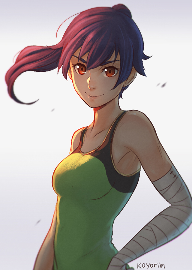 Kanbaru - Art, Girls, Anime, Monogatari series, Koyorin