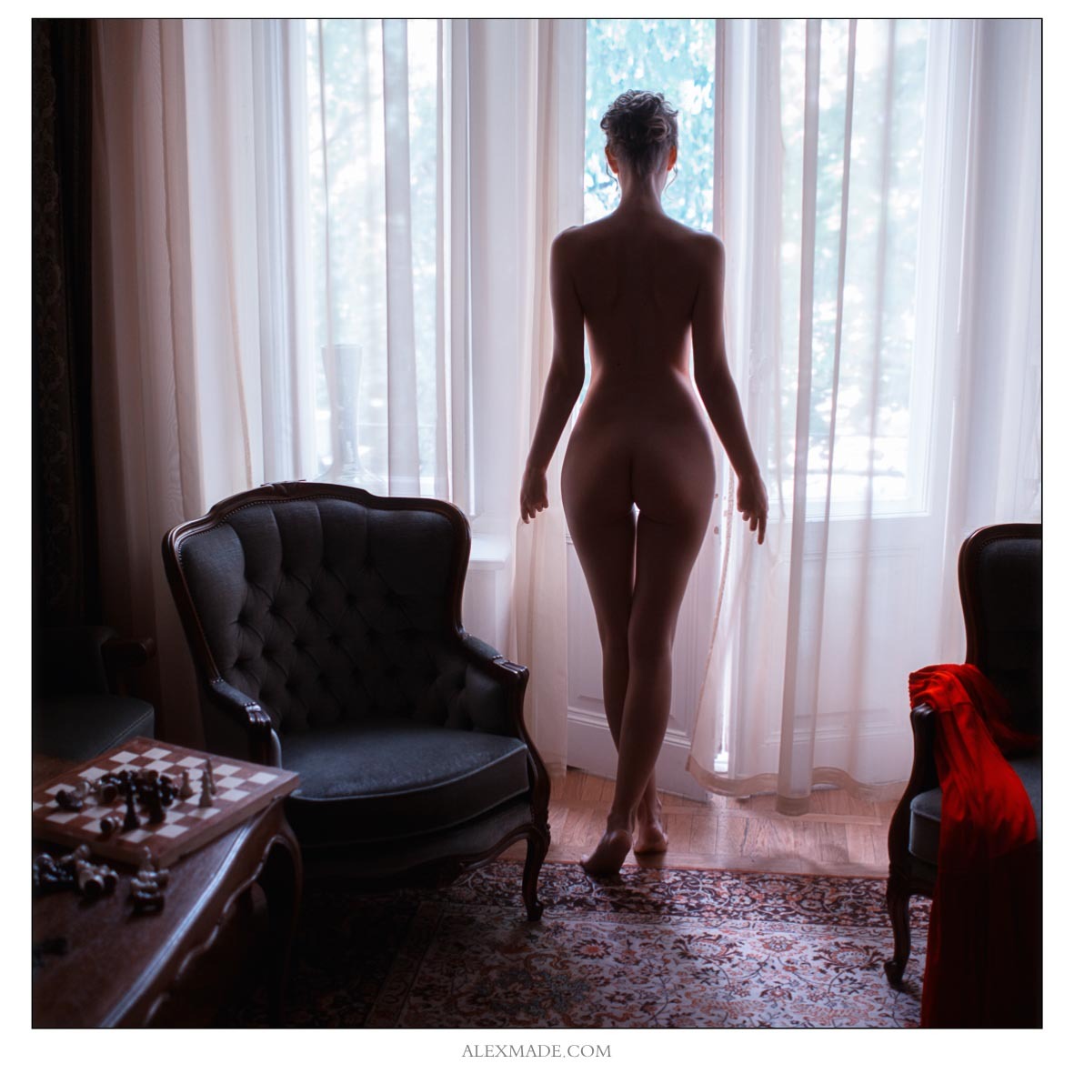 Near the window. - NSFW, Photo, Girls, Erotic