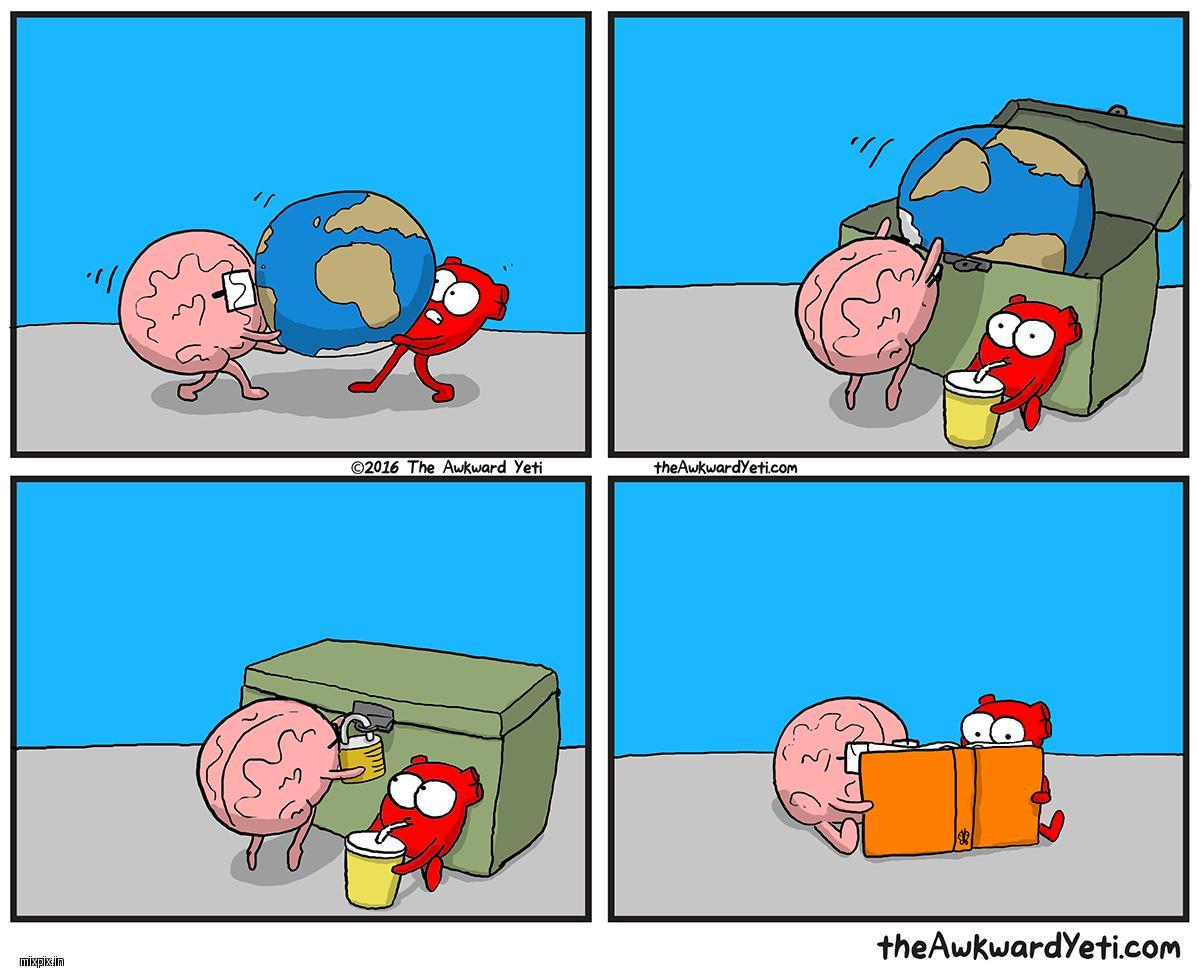 And let the whole world wait - Awkward yeti, Mixpix, , Comics