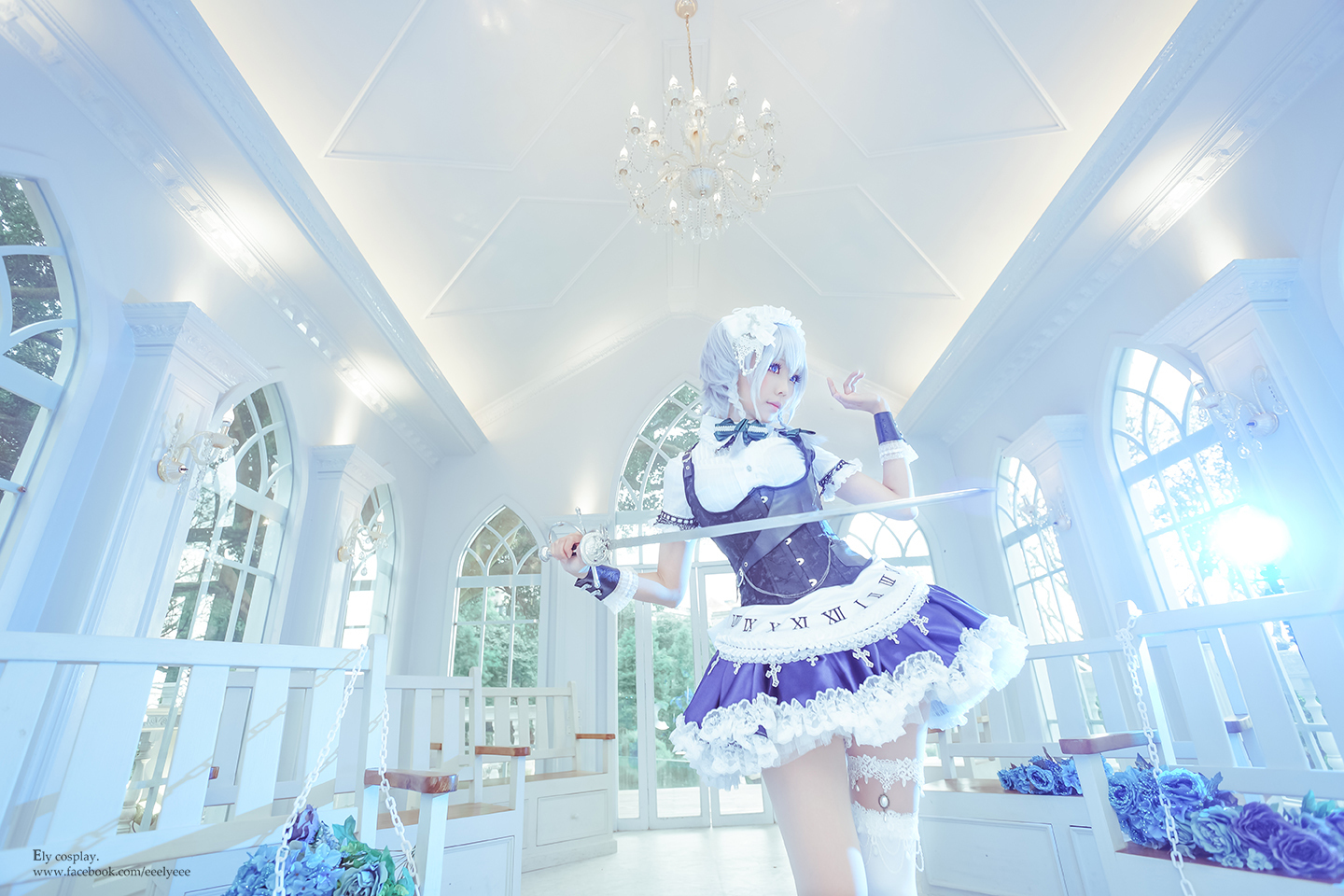 Ely Cosplay.Sakuya Izayoi. - , , , Cosplay, Nyasha, Chan, Loli, Longpost