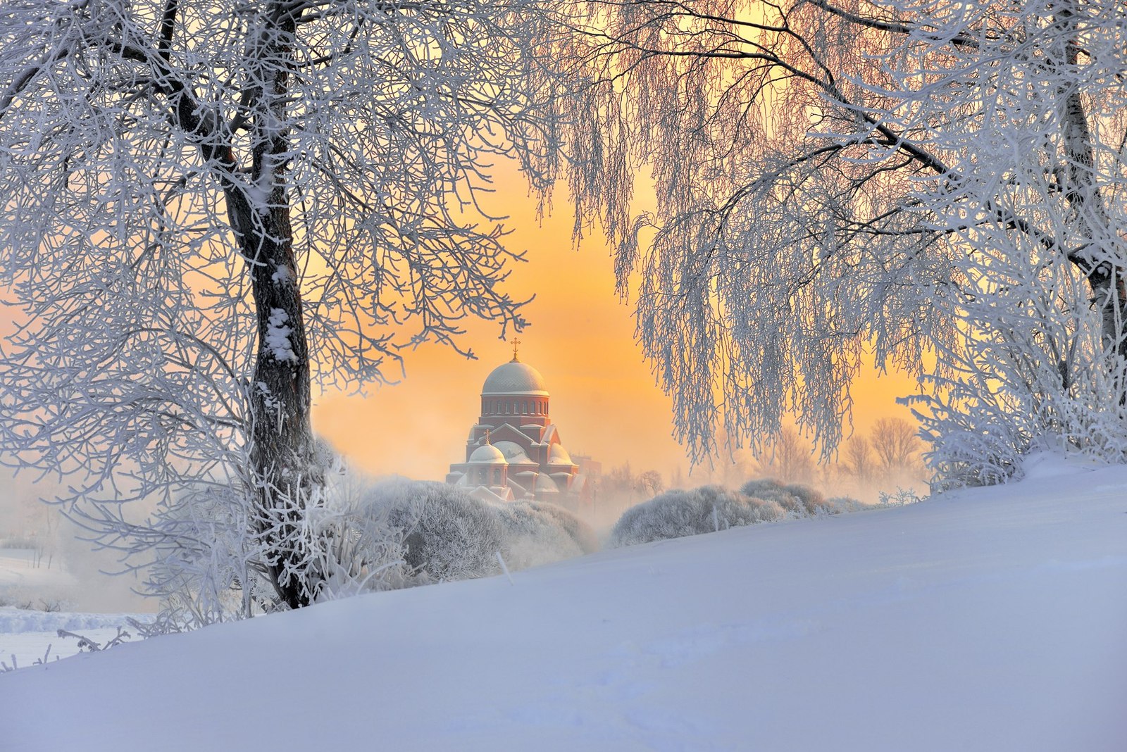 Murinsky creek and surroundings - , Saint Petersburg, Winter, Russia, Photo, Nature, Sunset, Landscape, Longpost