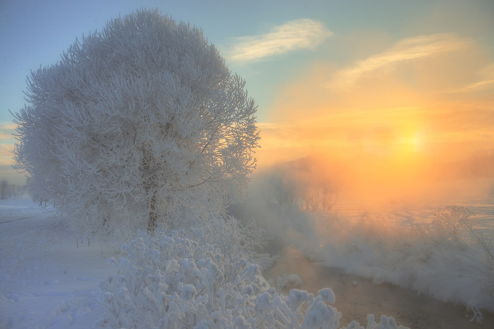 Murinsky creek and surroundings - , Saint Petersburg, Winter, Russia, Photo, Nature, Sunset, Landscape, Longpost