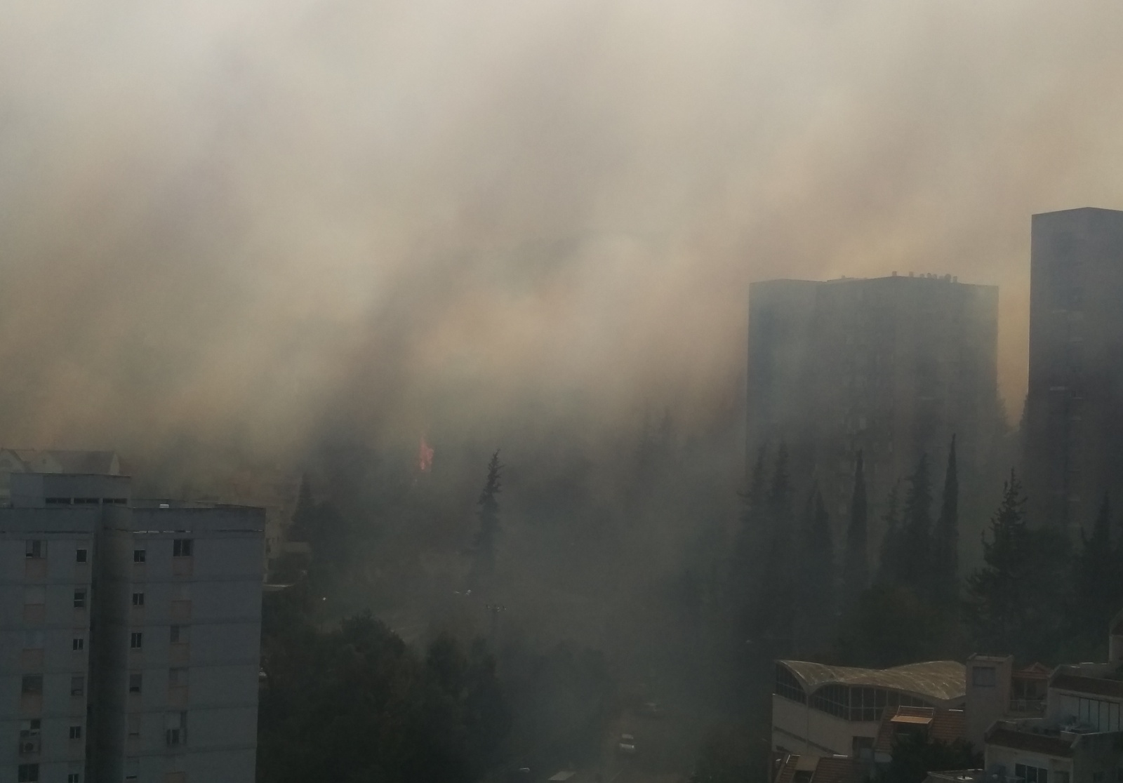 A fire in Haifa, Israel, through the eyes of an eyewitness. - My, Fire, Haifa, Longpost