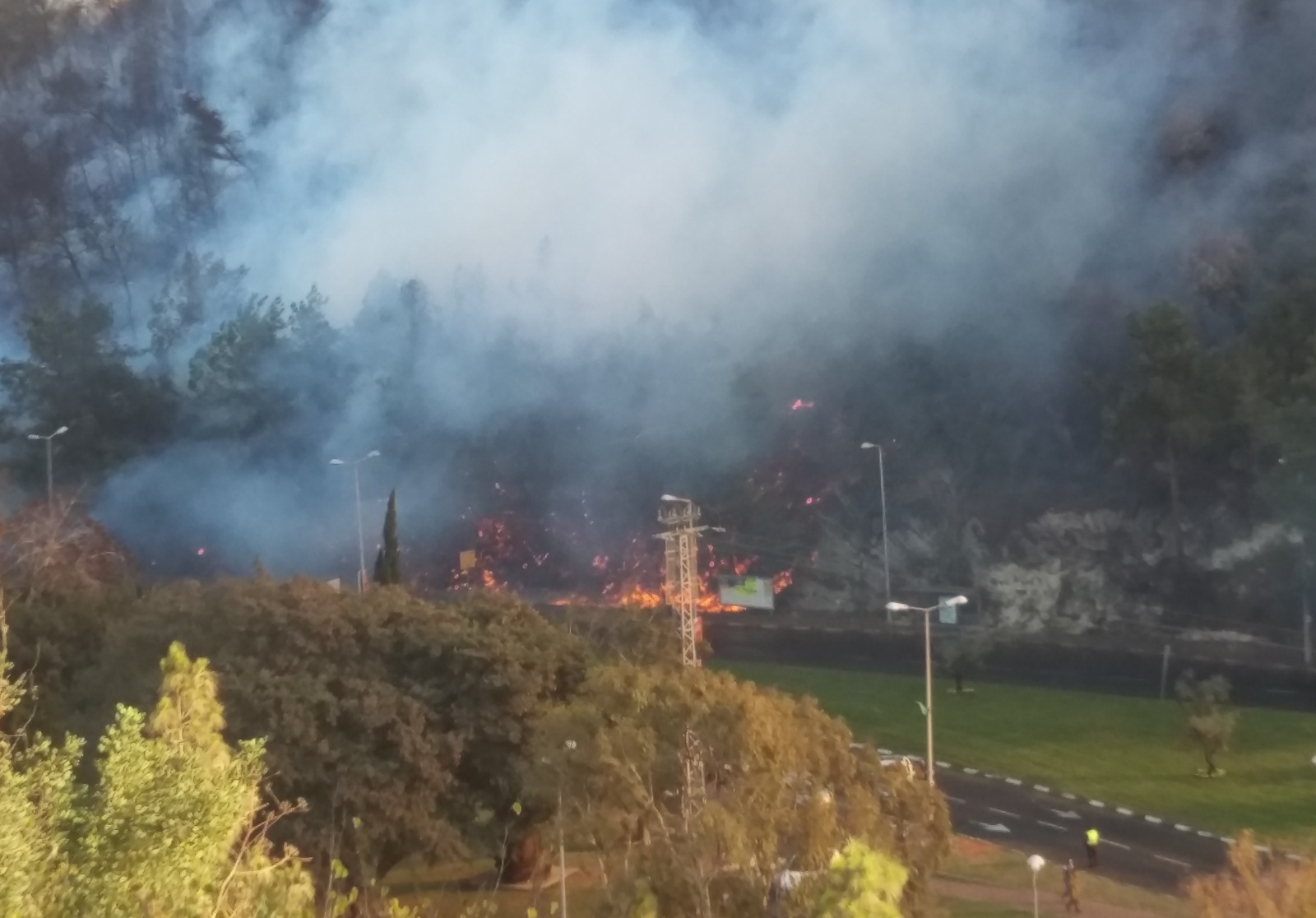 A fire in Haifa, Israel, through the eyes of an eyewitness. - My, Fire, Haifa, Longpost