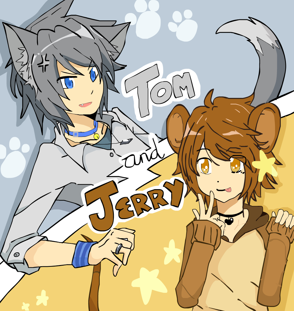 Tom and Jerry art - My, Volume, Jerry, Tom and Jerry, Anime, Art