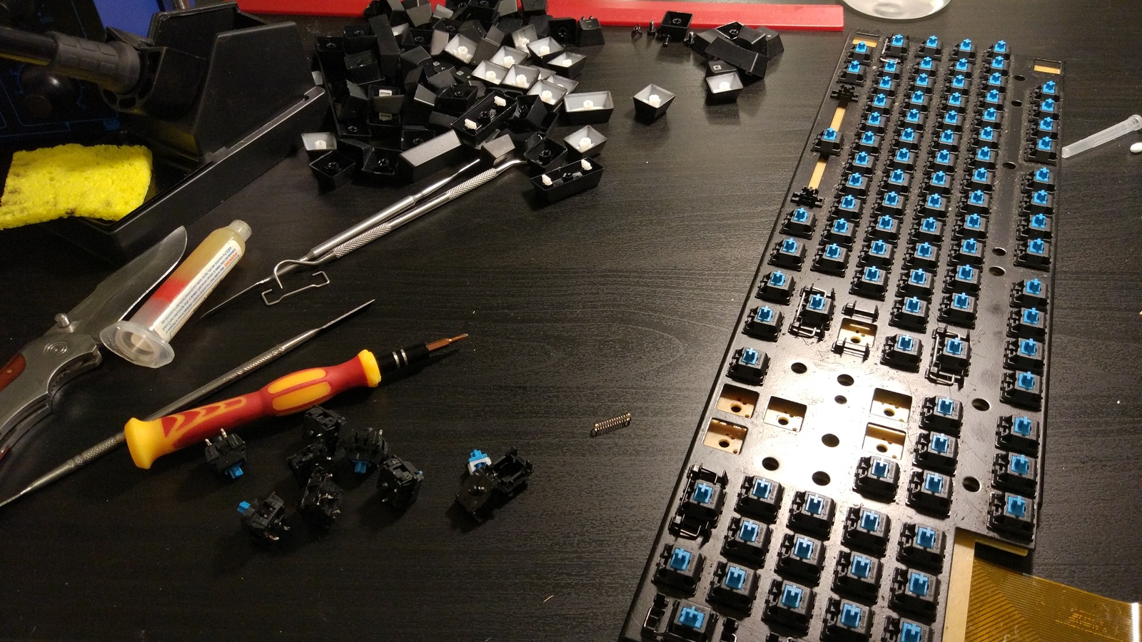 Restoration and maintenance of a mechanical keyboard - My, Mechanical keyboard, Keyboard, Longpost