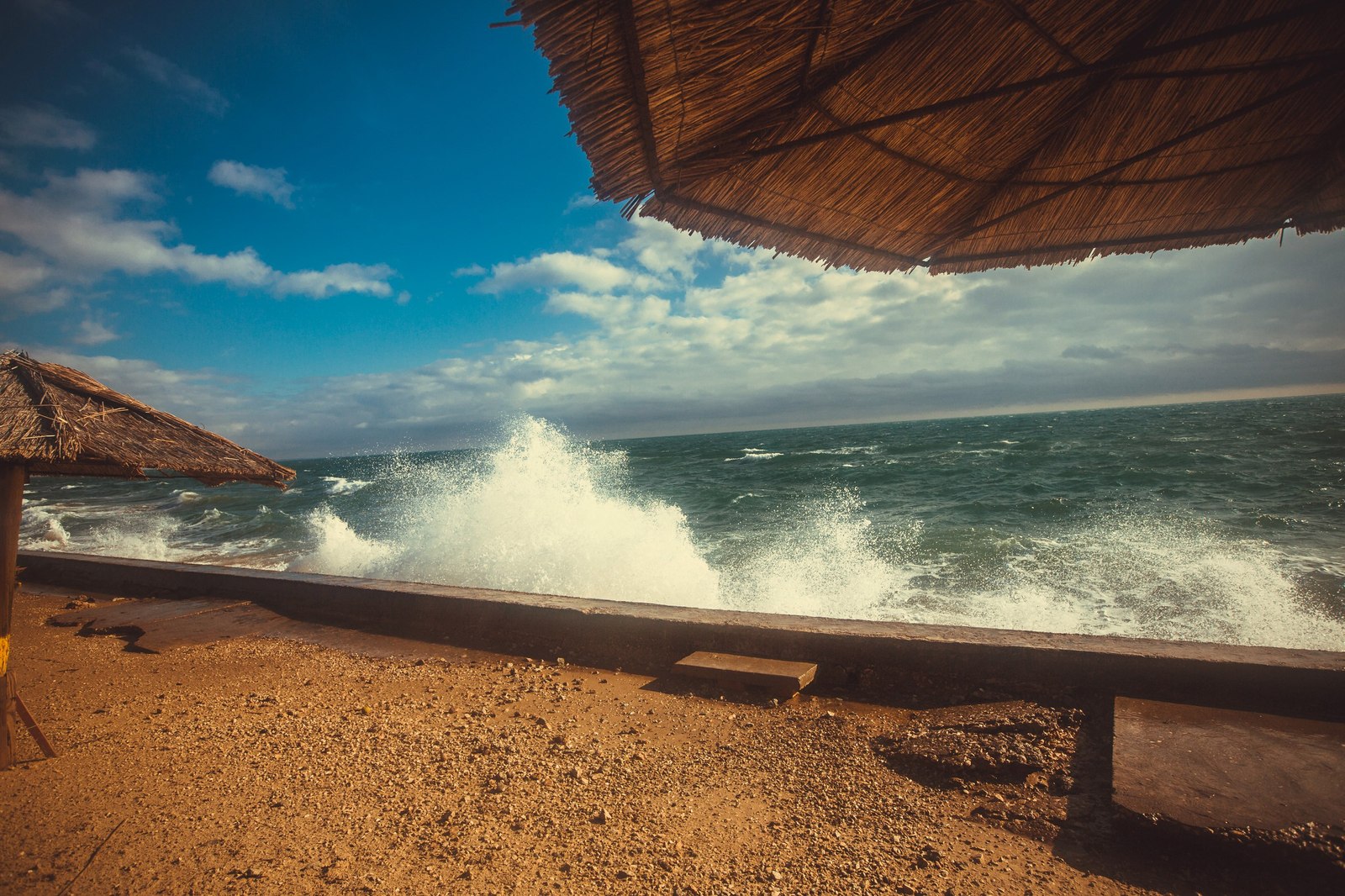 A little sea 3 days before winter - My, Sea, Crimea, Photo, Autumn, Video, , , Longpost