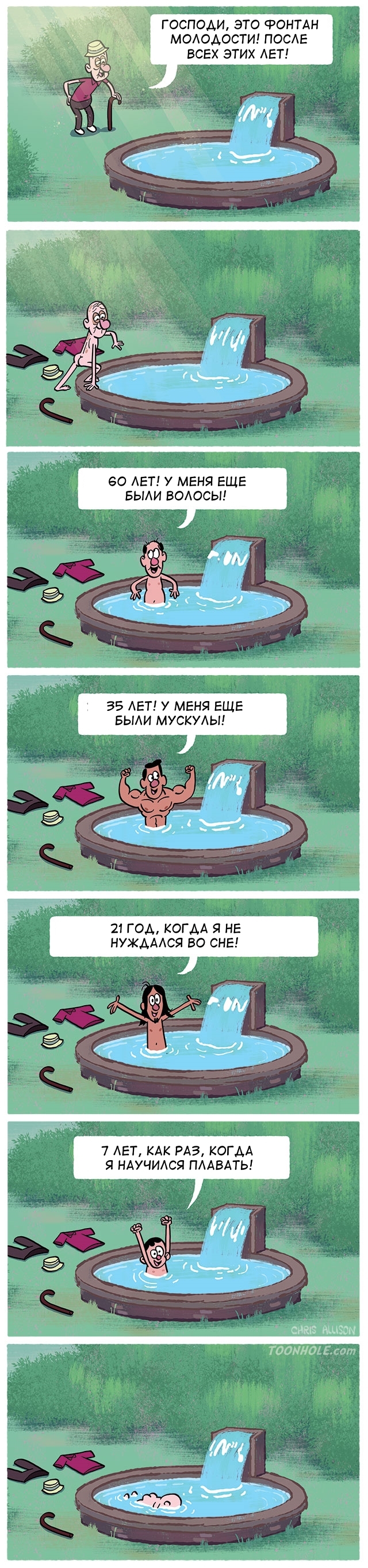 Fountain - Toonhole, Comics, Fountain of youth, Longpost