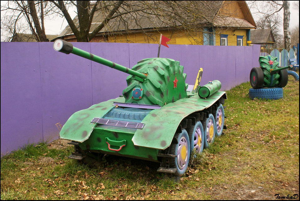 Rubber Tank Troops of Belarus - My, Tanks, Trash, Rubber, Republic of Belarus, Longpost, Trash