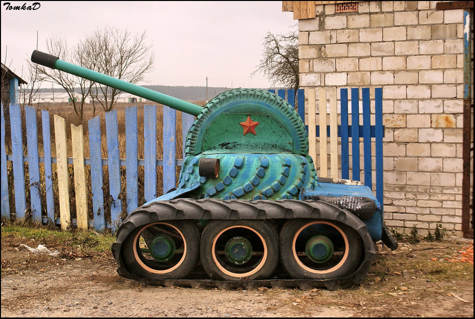 Rubber Tank Troops of Belarus - My, Tanks, Trash, Rubber, Republic of Belarus, Longpost, Trash