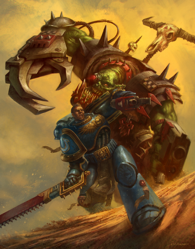 A small selection of art on Vakha - Warhammer 40k, , Orks, Orcs, Ultramarines, Art, Longpost