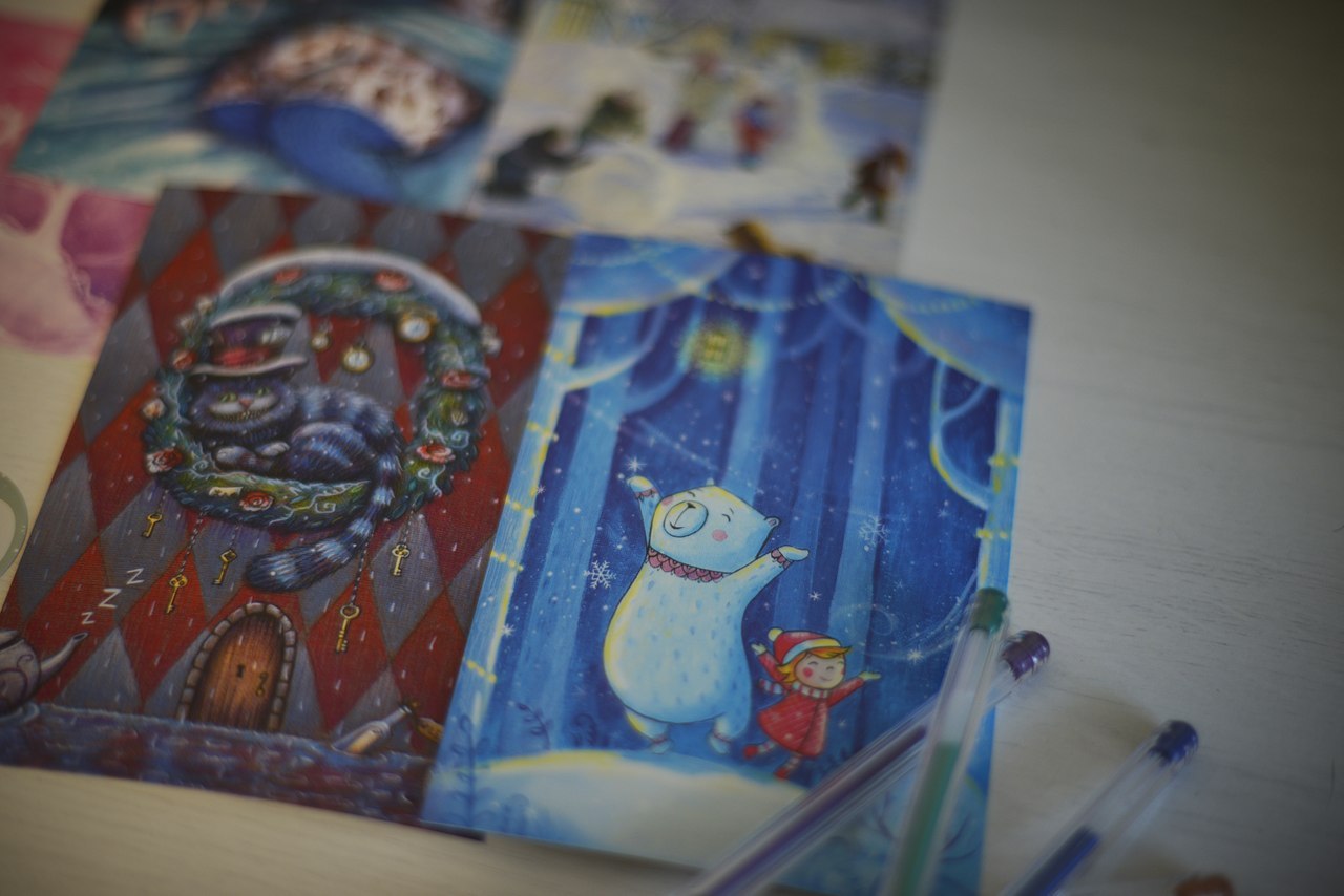 New Year's cards - My, New Year, Postcard, Presents, For free, New Year card, Longpost, Is free