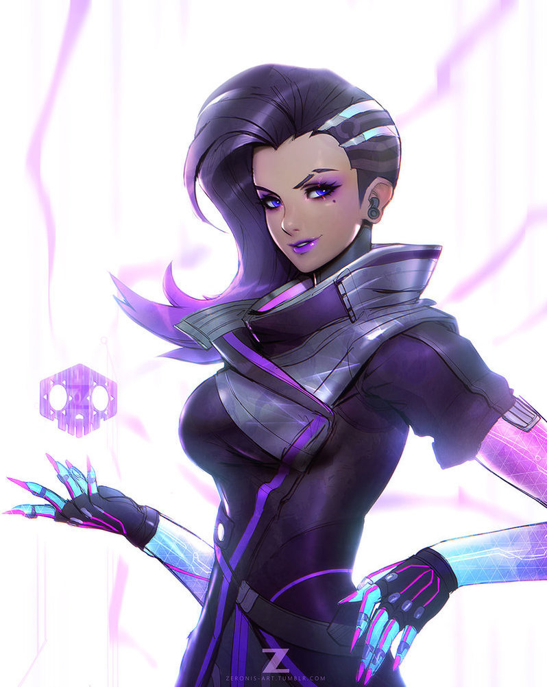 Sombra - Арт, Игры, Overwatch, Sombra, Zeronis