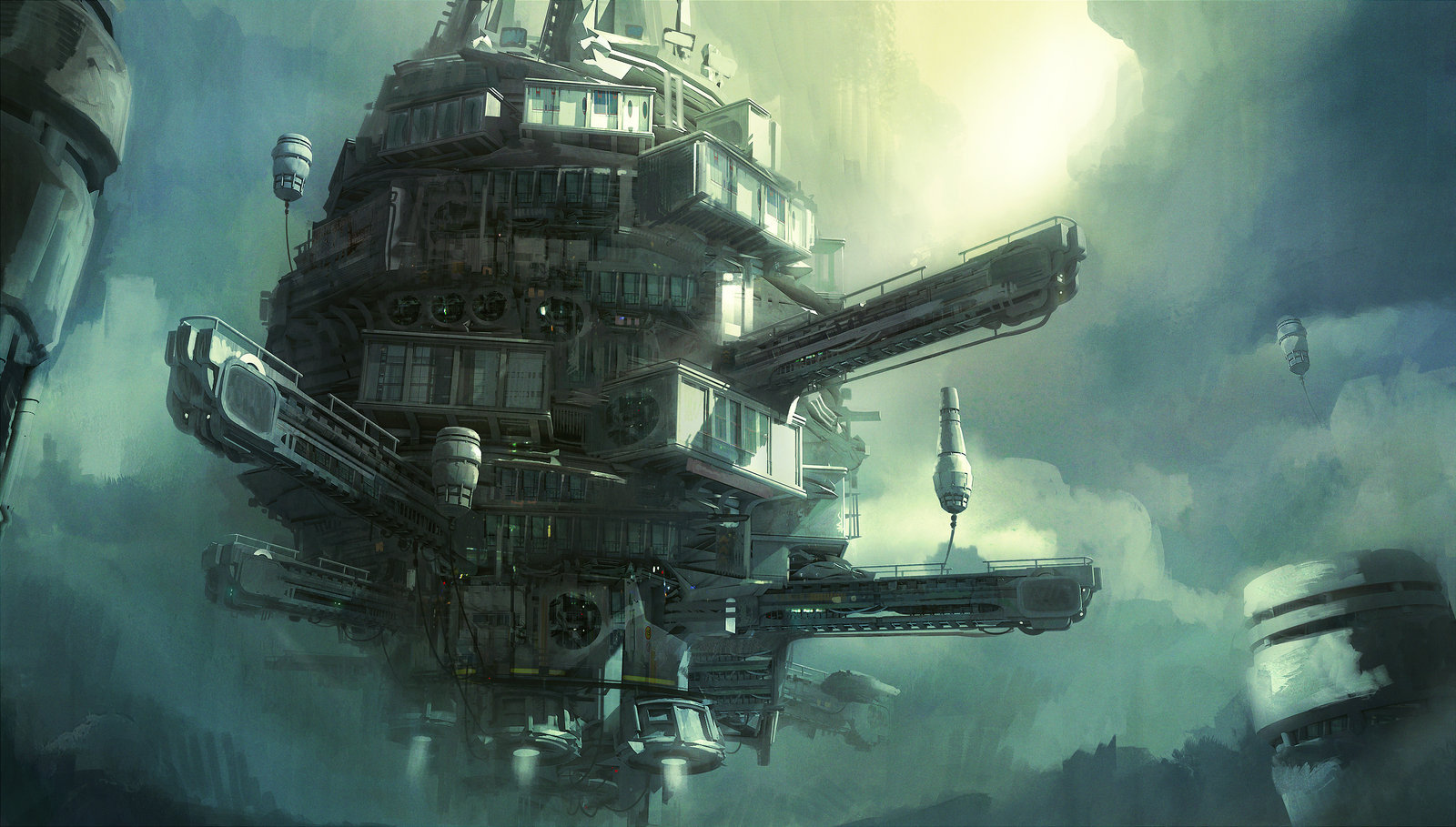 sci-fi art - Art, Longpost, A selection, Leon Tukker, Science fiction