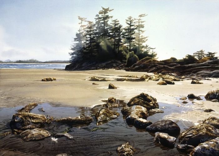 Amazing watercolor landscapes by Carol Evans - Artist, Art, Painting, Watercolor, Longpost