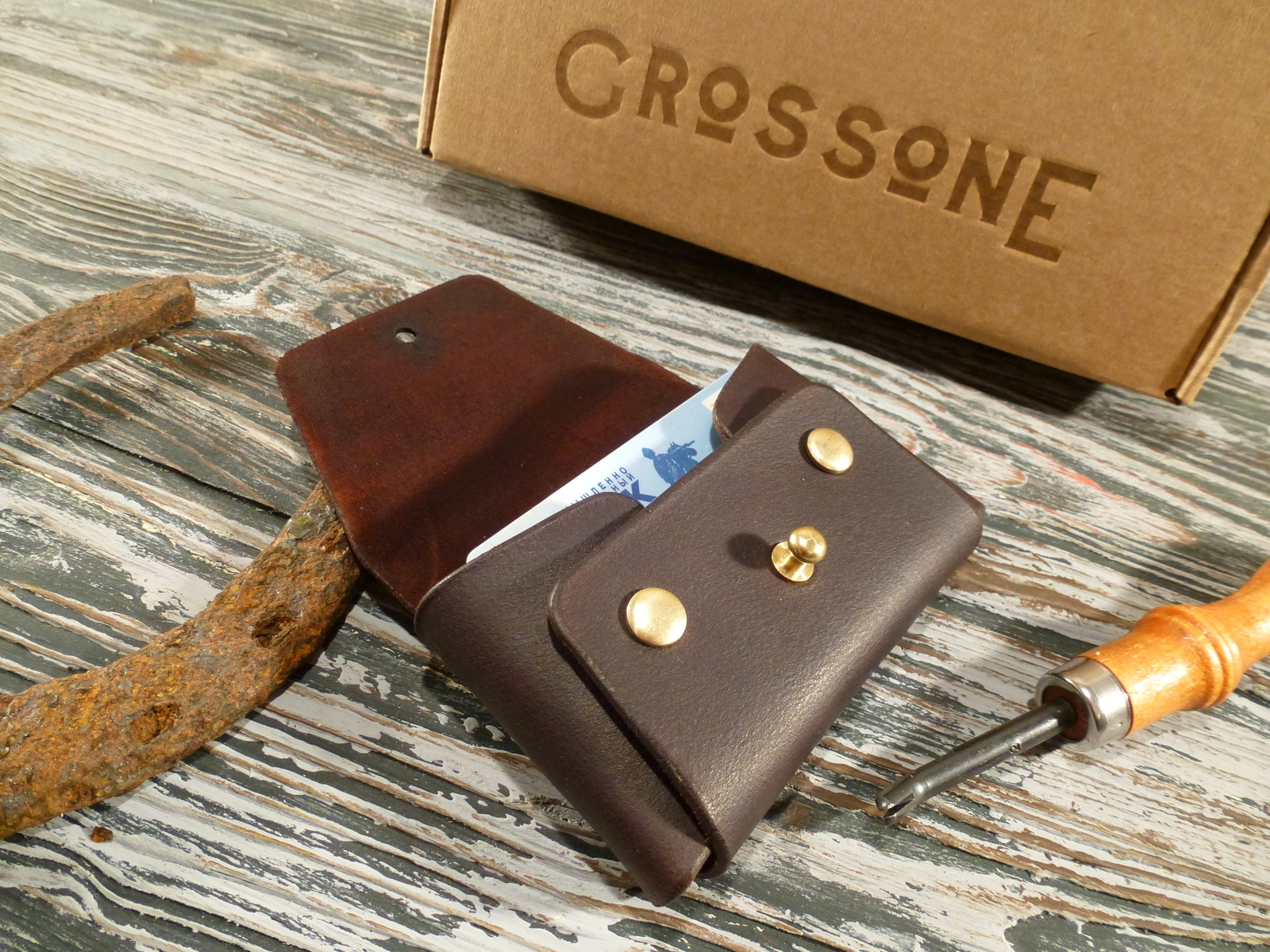 How It's Made - Cardholder - My, Leather, Cardholder, Grossone, Leather products, , With your own hands, Longpost