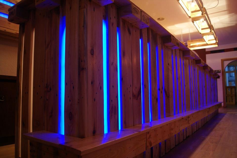 Pallet bar decor - Bar, Pallet, Craft, Longpost, Backlight, Pallets