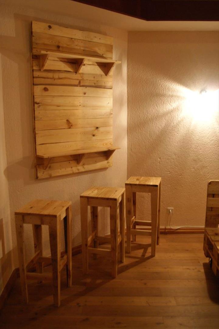 Pallet bar decor - Bar, Pallet, Craft, Longpost, Backlight, Pallets