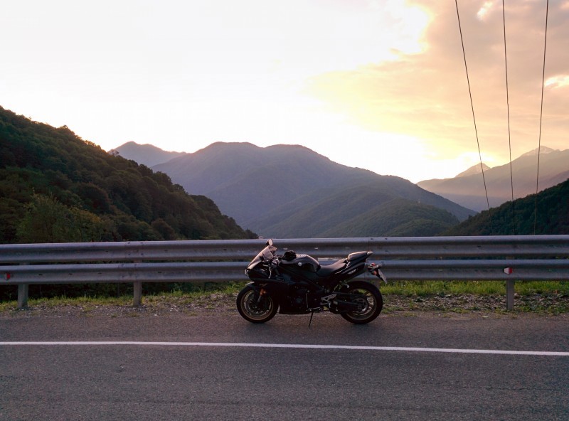 Tourist yamaha r1 or Dementia and Courage - My, Sochi, Moscow, Moto, Travels, Dalnyak, Russia, R1, Yamaha, Video, Longpost