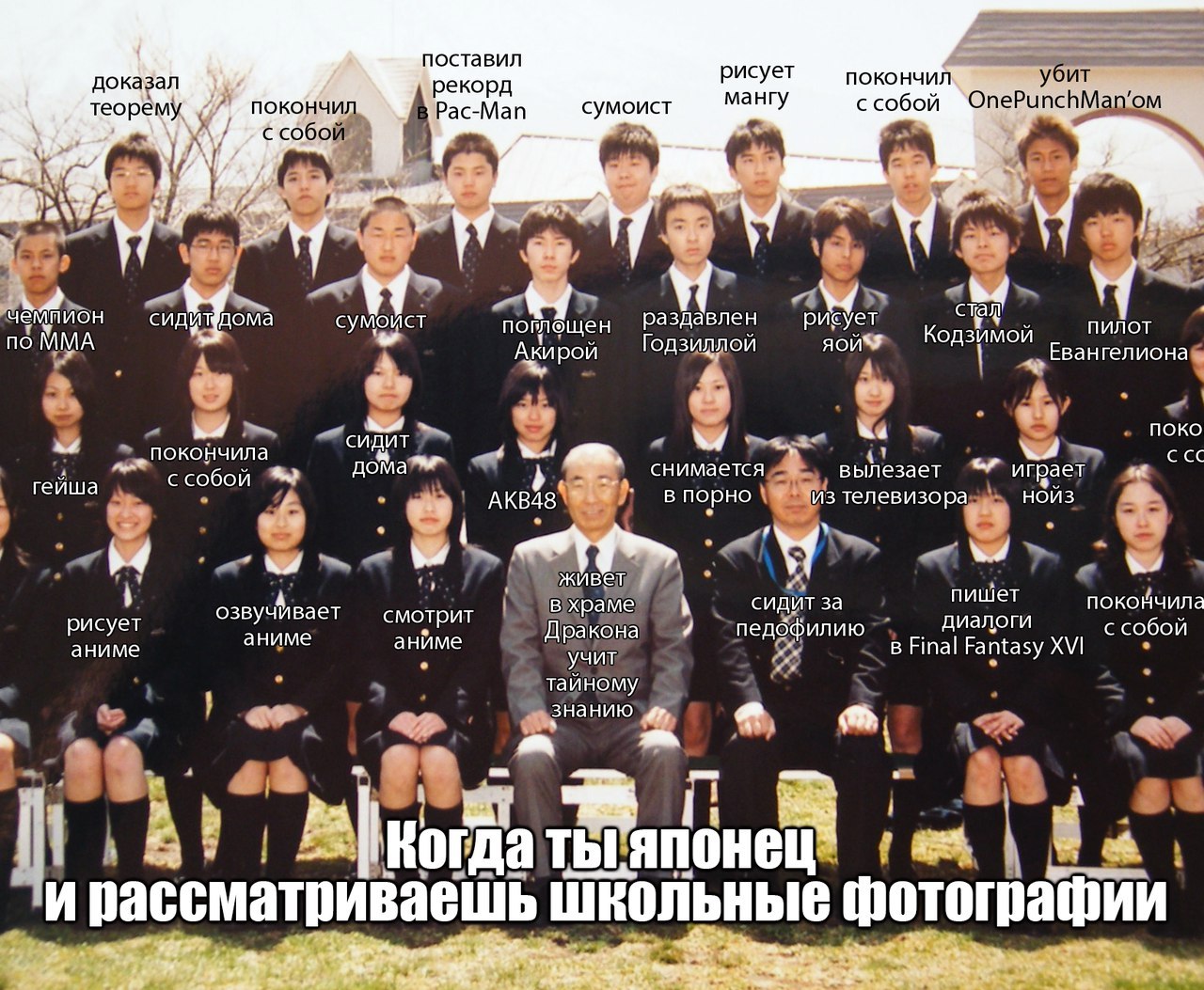 When you are Japanese and look at school photos - Duran, Japan