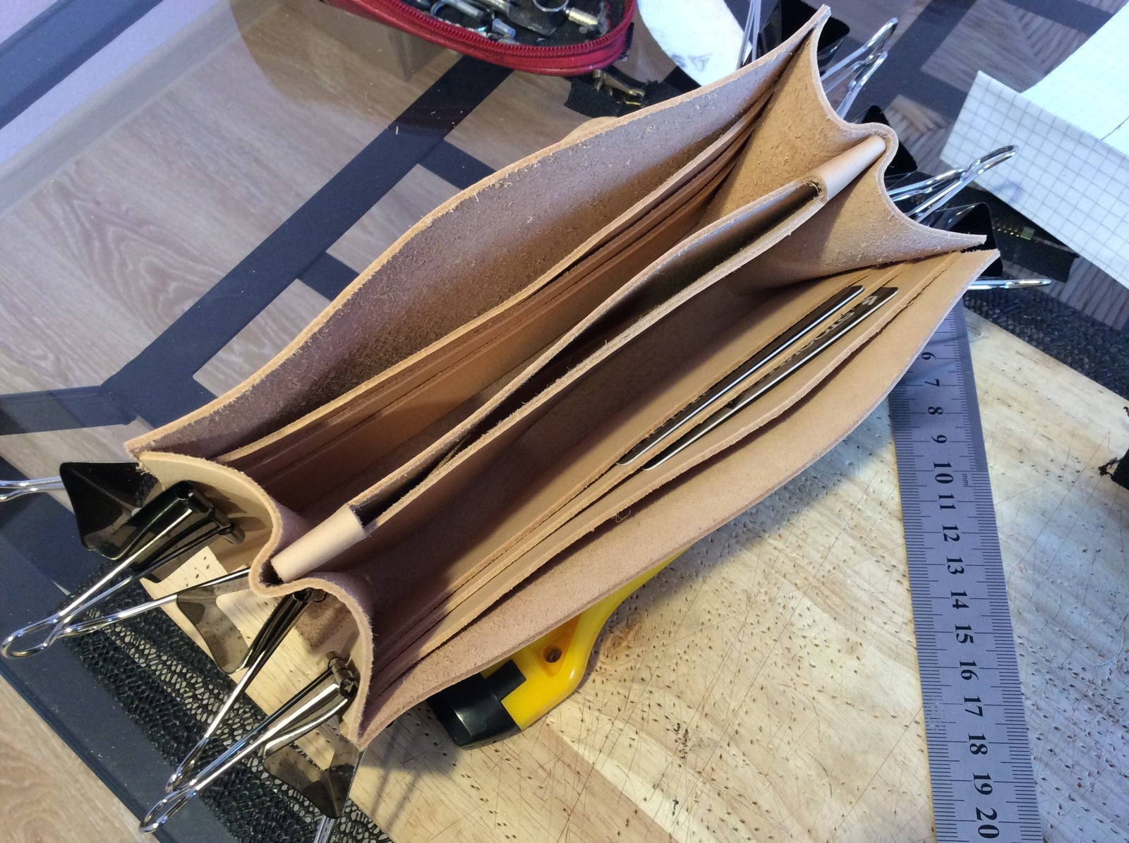 A purse for a pick-me-up and a long post for 19 subscribers - My, Leather, Handmade, Hobby, Longpost