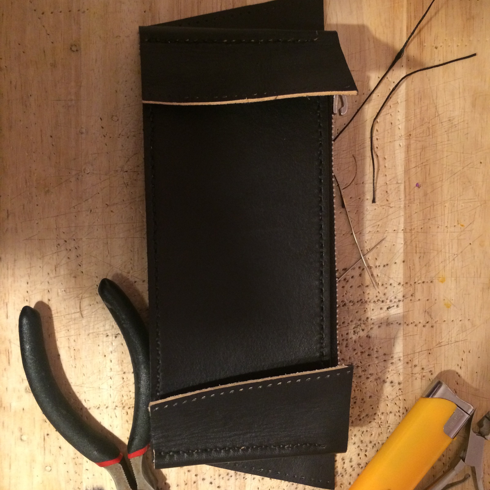 A purse for a pick-me-up and a long post for 19 subscribers - My, Leather, Handmade, Hobby, Longpost