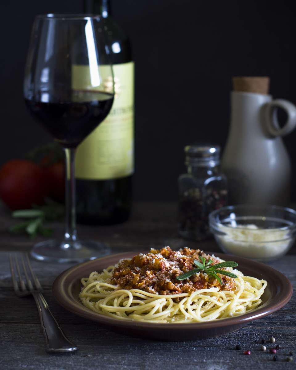 Spaghetti with bolognese sauce. - Spaghetti, Ground meat, Paste, Dinner, Longpost, Culinary minced meat