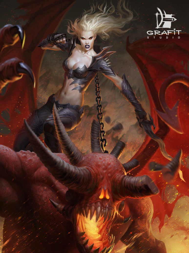 Legend of the Cryptids - Art, Games, Legend of the cryptids, Demon, Grafit-Art