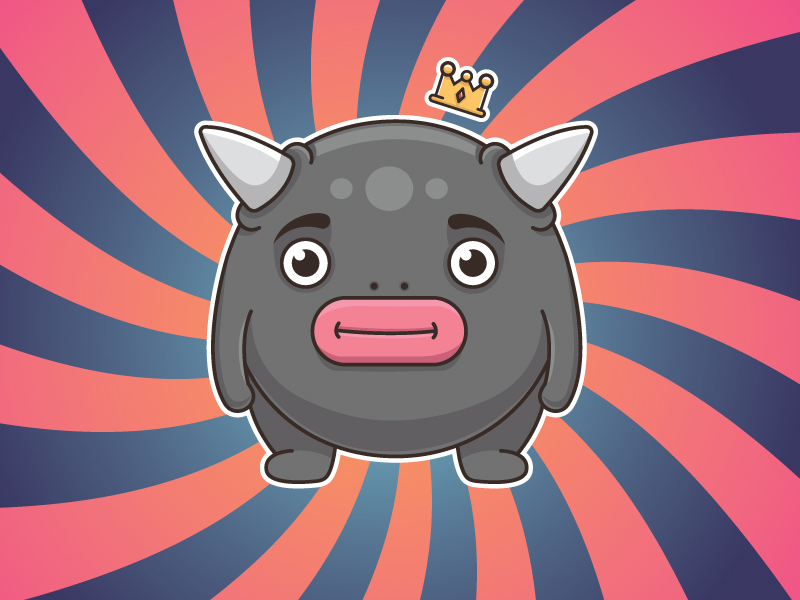 Cowcrown (New Pokemon (none)) - My, Art, Drawing, Pokemon, Characters (edit), Vector, Style