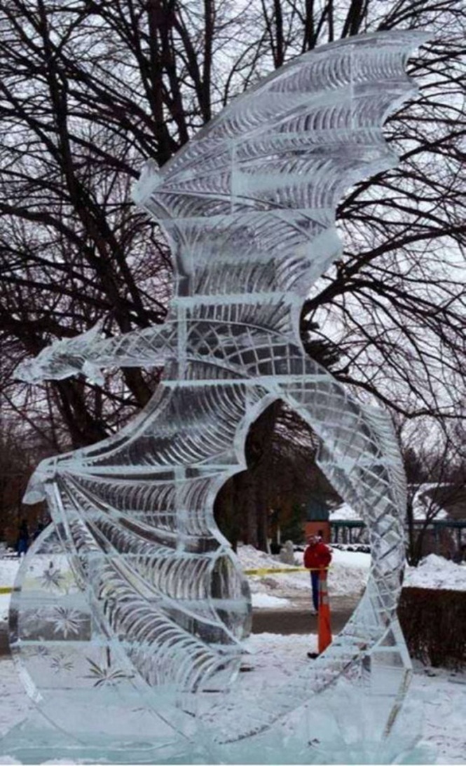 Ice Dragon - Ice, The Dragon, Sculpture