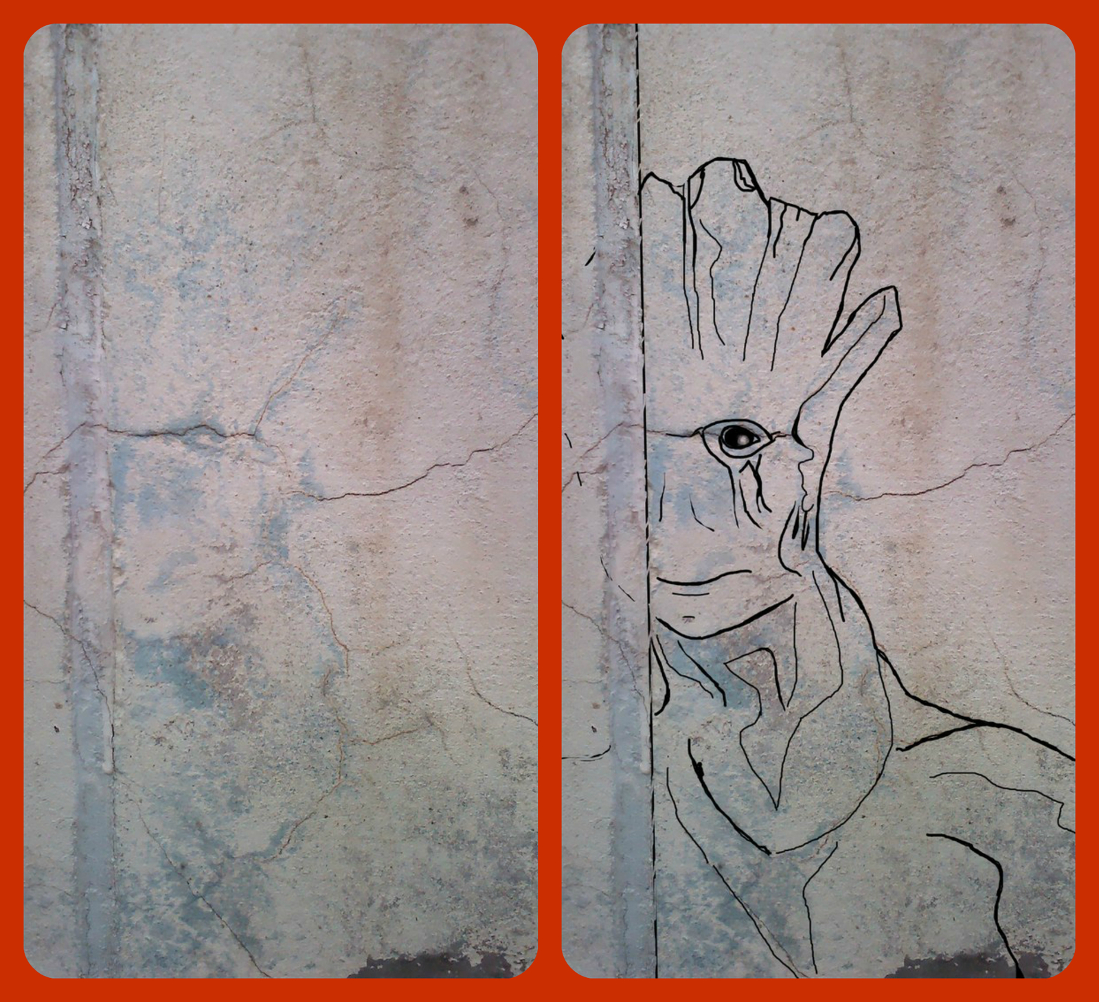 I am Groot - Drawing, Wall, Guardians of the Galaxy