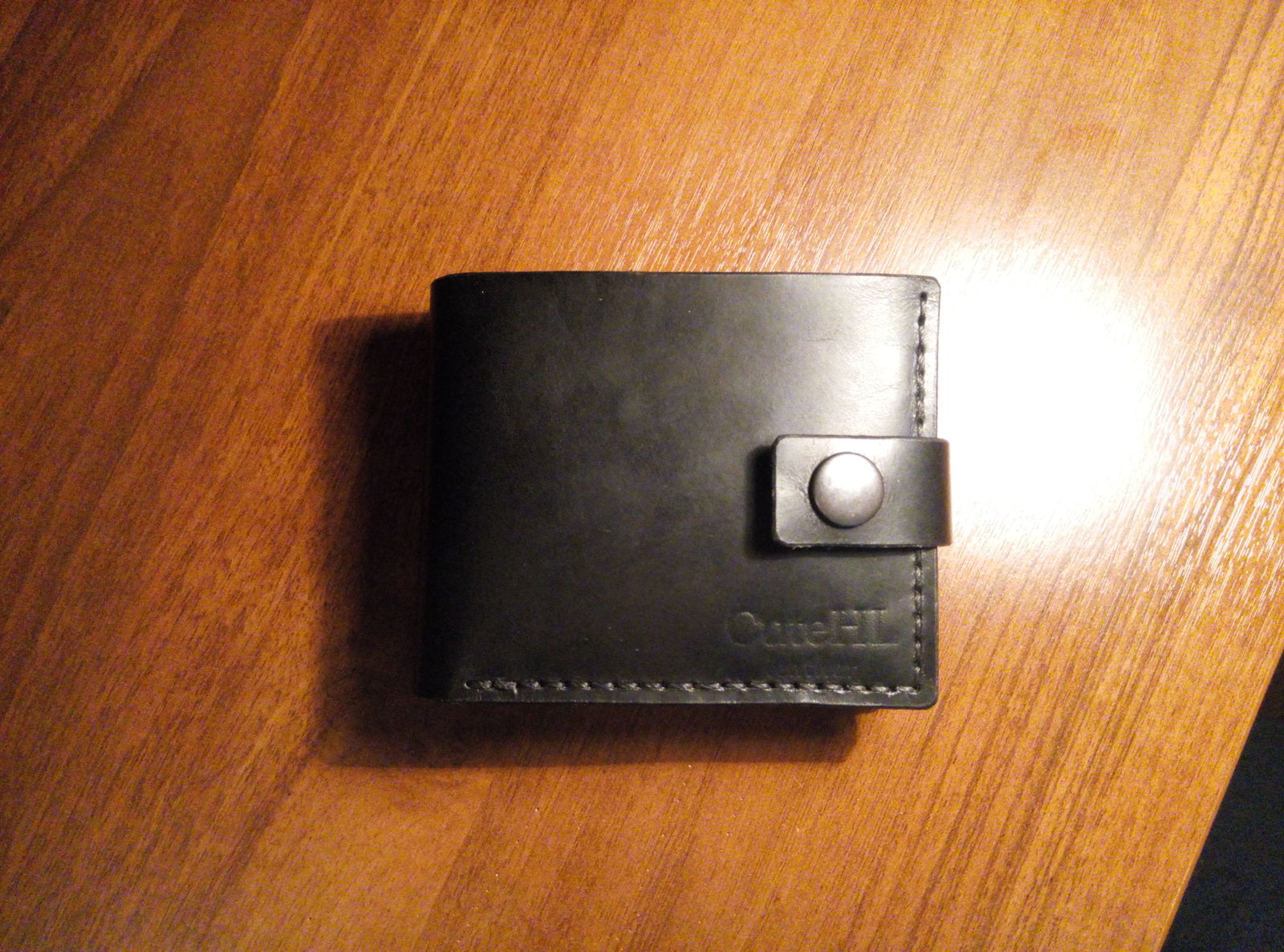 Italian leather wallet with 4 card slots and coin pocket - My, Leather, , Handmade, Leather products, Wallet, Longpost