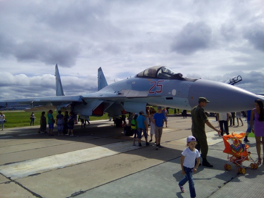 Aviation Day at Dzemgi - My, Aviation, Su-35S, , Komsomolsk-on-Amur, Longpost