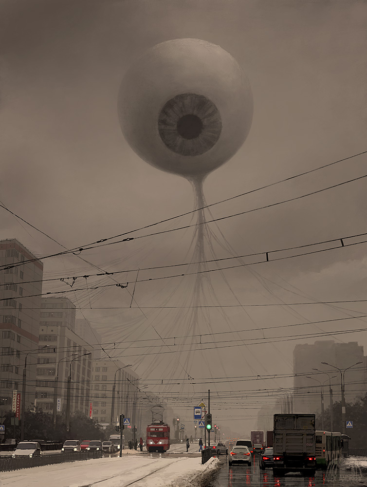 All-seeing eye - Art, Eyes, Town, Russia, , Alex andreev