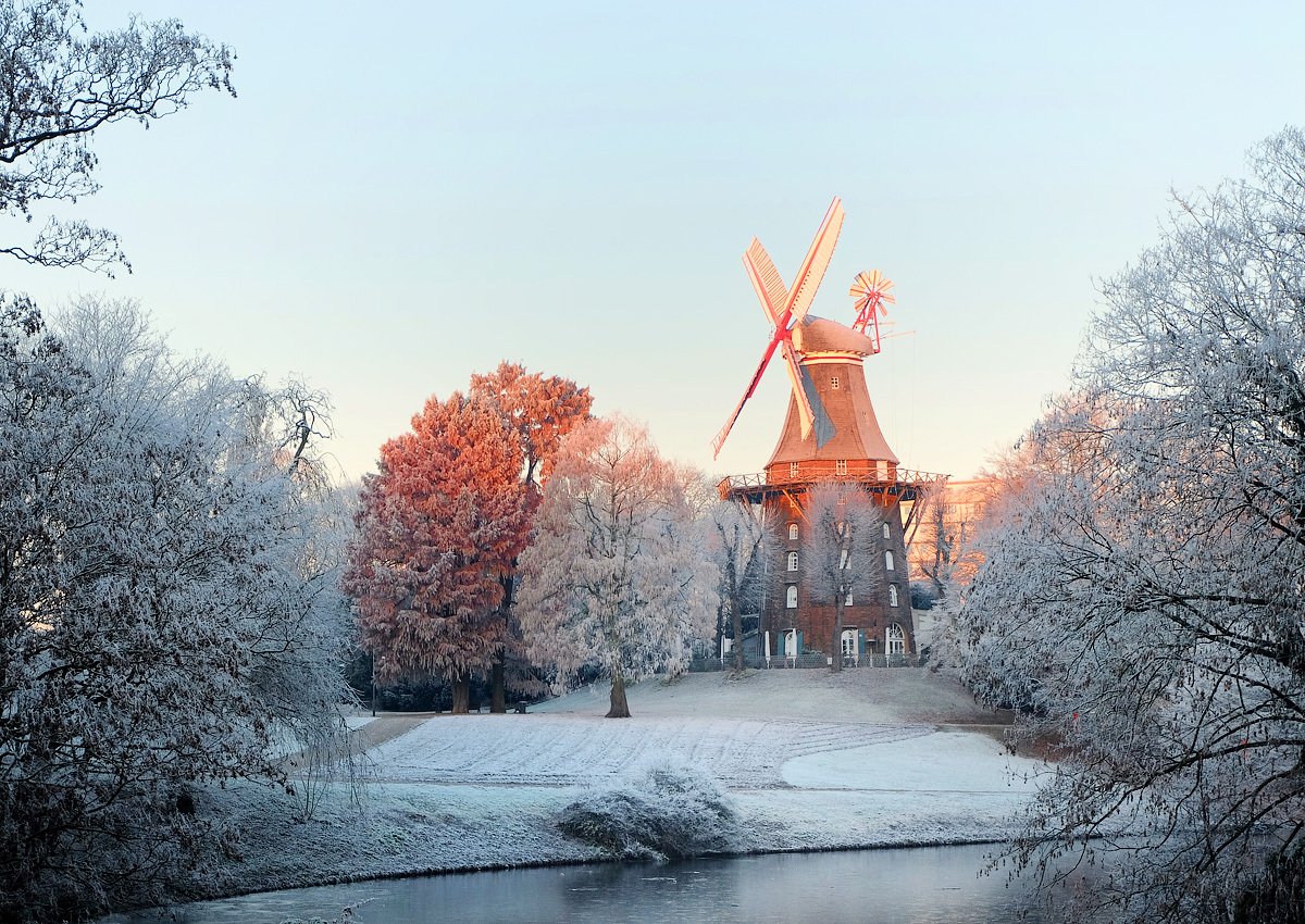 Mill at dawn - My, Photo, Mill, dawn, The photo