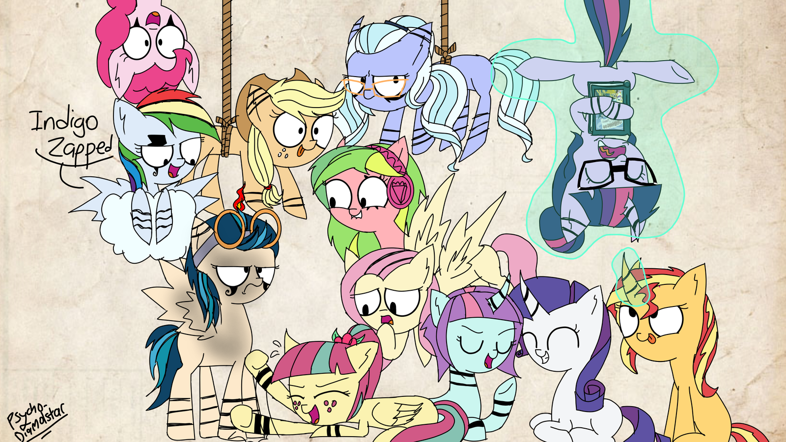 Crystal Rainbooms - My little pony, Equestria girls, Mane 6, , Shadowbolts, Ponification