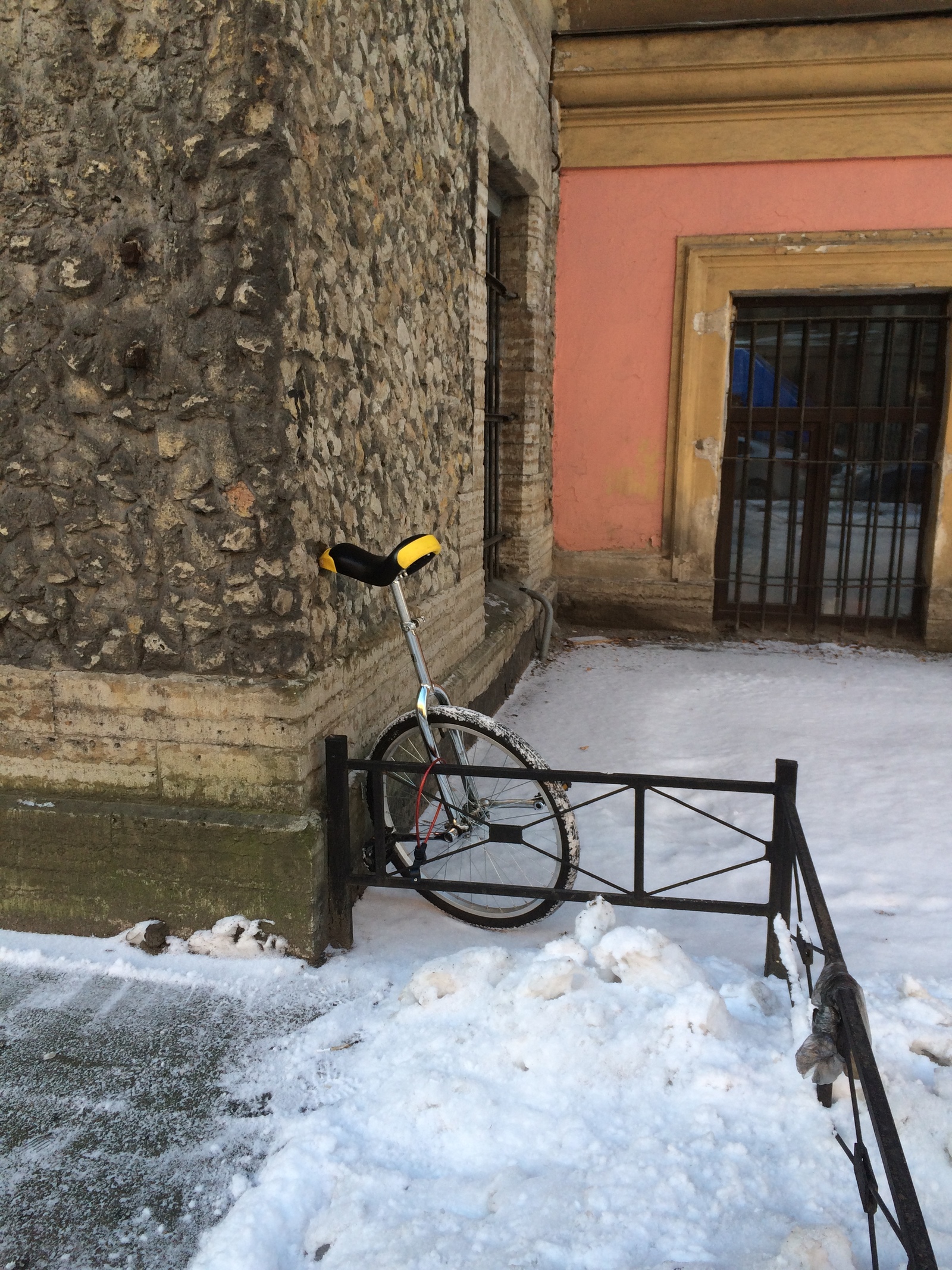 What only in St. Petersburg you will not see - My, A bike, Winter, Amazing