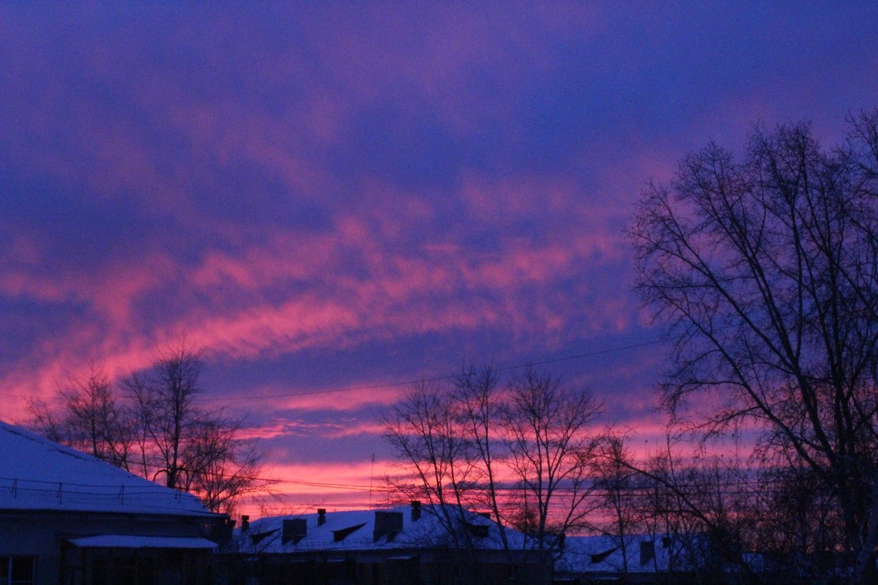 Sunset. - My, Canon 1200d, 18-55 kit, Sunset, Evening, View from the window, Asbestos, First post